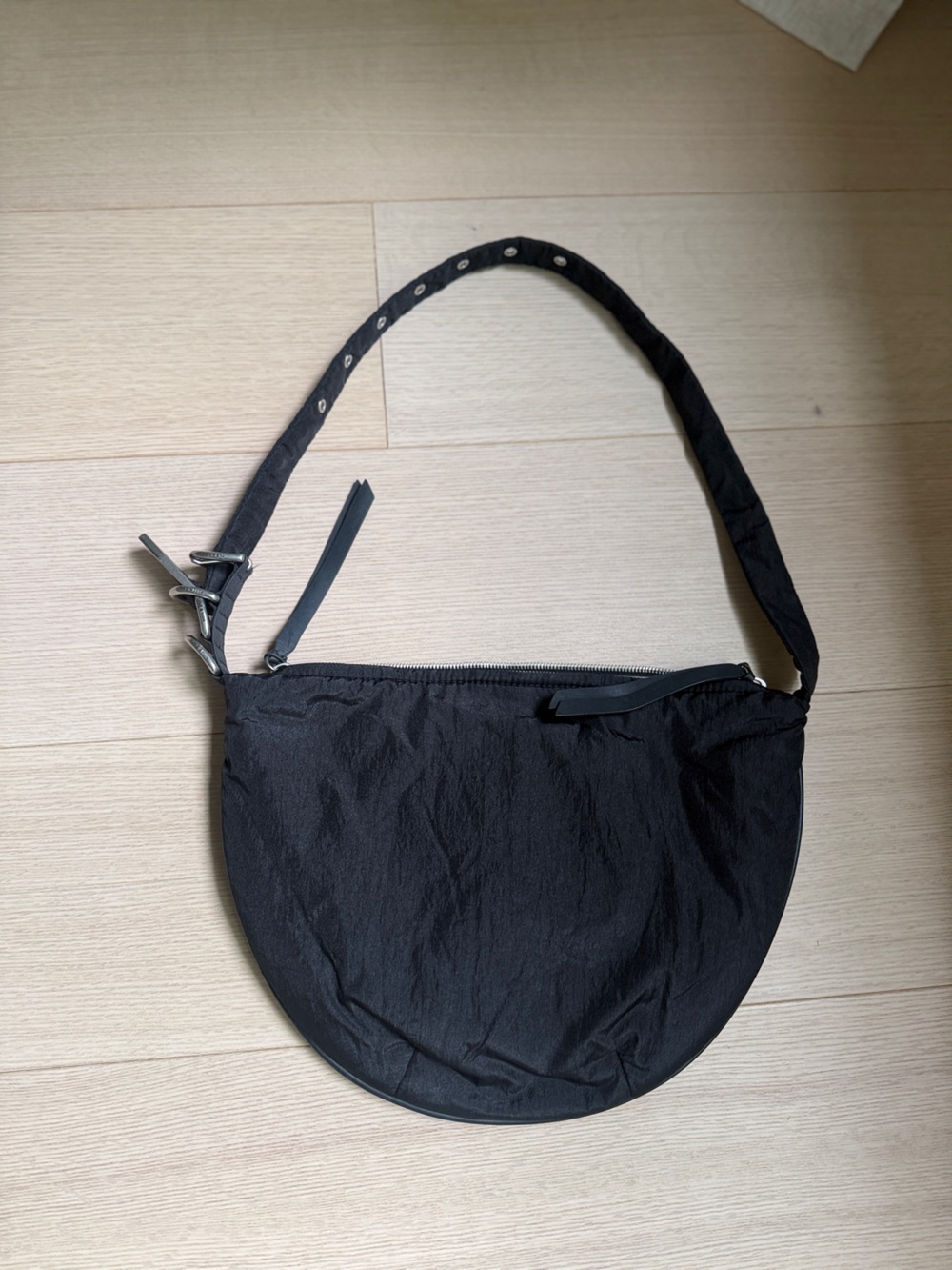 rag & bone Black Crescent-Style Hobo Shoulder Bag